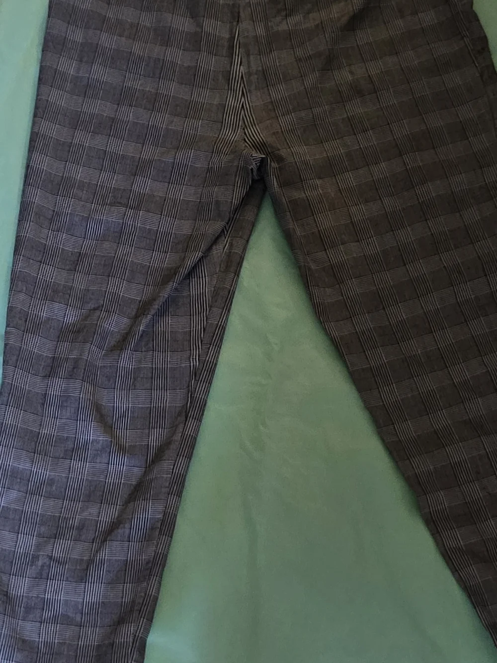 Kim Rogers Black Plaid Straight-Leg Pants - Picture 4 of 5